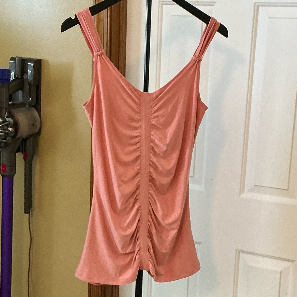 Express Pink Ruched Camisole Top - Picture 4 of 8